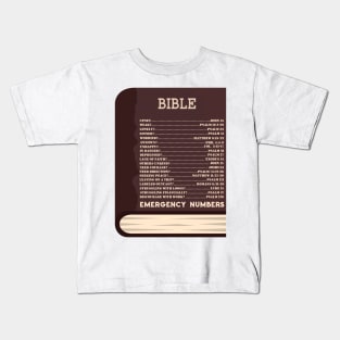 Emergency Bible Numbers Kids T-Shirt